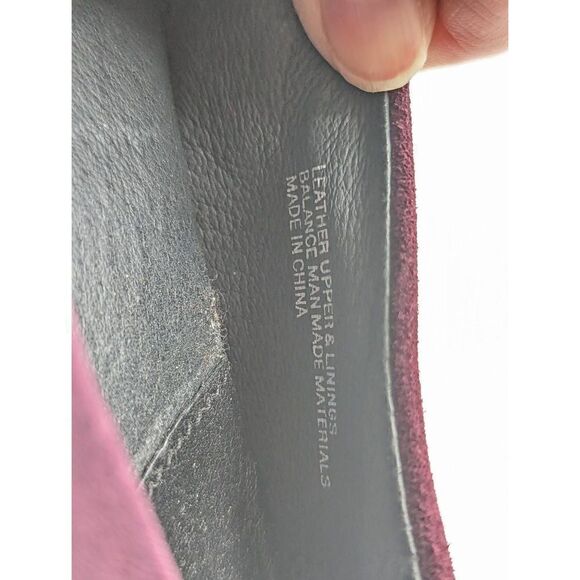 Born Women's Plum Purple Suede Gray Round Toe Ballet Flat Shoes Size 7 - Picture 11 of 12